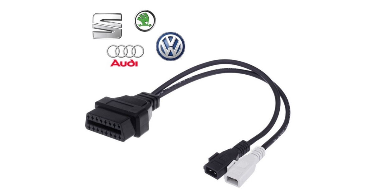 Переходник VAG 2x2 на OBD2 16 pin